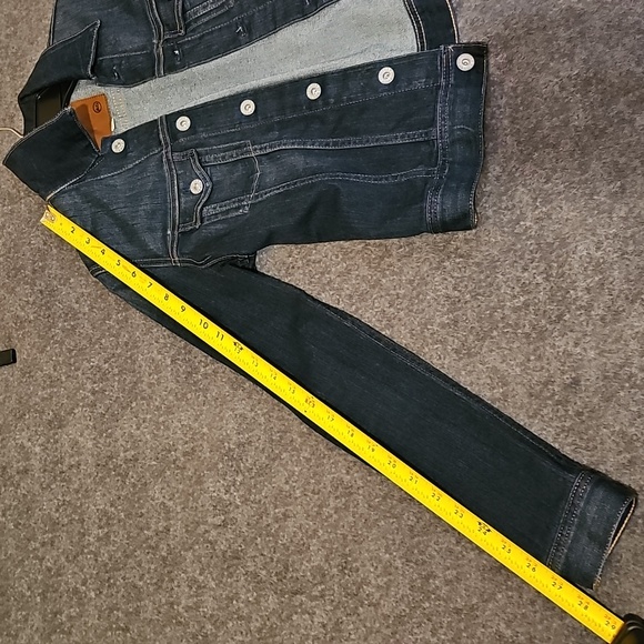 AG Adriano Goldschmied Dark Blue Denim Jacket - Picture 5 of 10